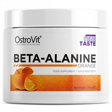 Амінокислота Beta-Alanine Supreme апельсин 200 g OstroVit, фото 2