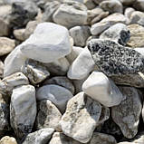 Галька мармурова "Білі Карпати" для клумб та ландшафтного дизайну (ціна за 1 кг від 1 тони), фото 2