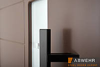 Вхідні двері зі склом модель Liberty Glass (Квіт RAL 8017 + темний горіх) комплектація Classic, фото 6