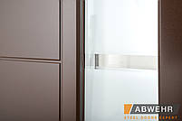 Вхідні двері зі склом модель Liberty Glass (Квіт RAL 8017 + темний горіх) комплектація Classic, фото 9