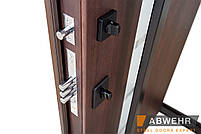 Вхідні двері зі склом модель Liberty Glass (Квіт RAL 8017 + темний горіх) комплектація Classic, фото 10