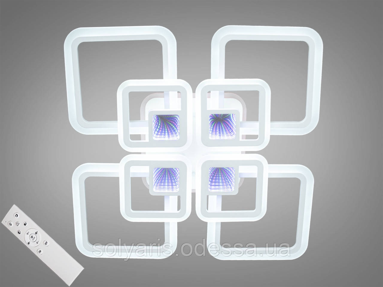 Стельова LED-люстра з 3d ефектом, 160W., фото 1