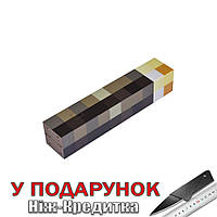 Ночник Факел Майнкрафт USB пиксельный светодиодный Питание от аккумулятора Коричневый