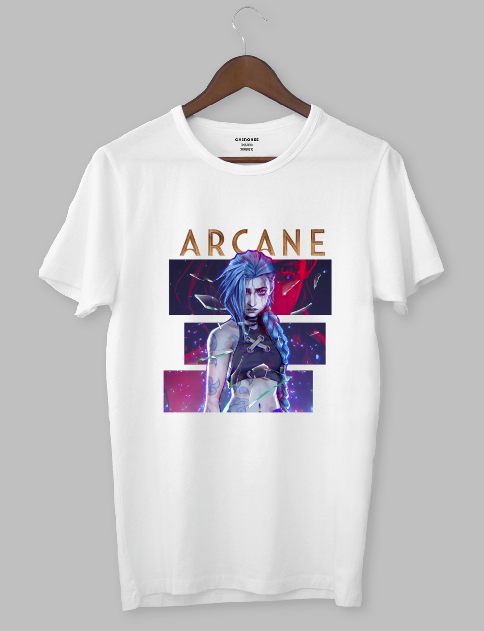 Футболка з принтом "Arcane tv LoL"