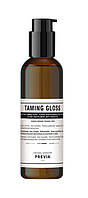 Укрощающий несмываемый термозащитный блеск для волос Previa Almond&Linseed Oil Taming Leave-in Gloss, 200 мл
