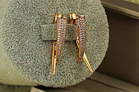 Серьги Xuping Jewelry рог изобилия 2.7 см золотистые