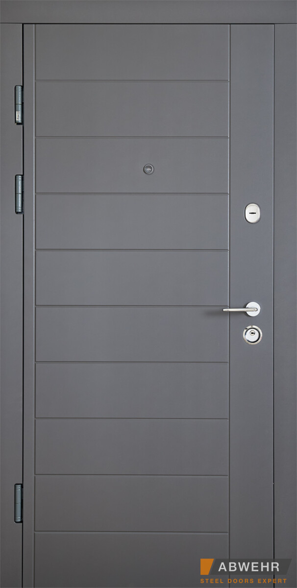 Вхідні двері з терморозривом модель Palermo (Атмосферостійка фарба HardLine + вулична плівка) комплектація, фото 1