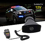 СТОК Поліцейський сирена Safego Speaker Car Pa System, Dc12v 100w 7 тонів, фото 2