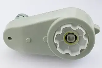 Редуктор із мотором12V 13500 RPM білий для дитячого електромобіля