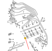 Кільце склянки форсунки Audi 100 C3 C4 Audi 80 B3 B4 VAG 035133557