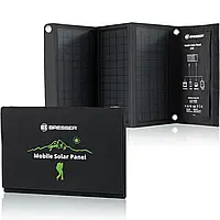 Портативний зарядний пристрій сонячна панель Bresser Mobile Solar Charger 21 Watt USB DC Панель для заряджання