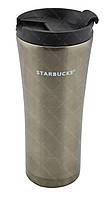 Термокухоль Starbucks 500 мл металевий Темно-Срібний