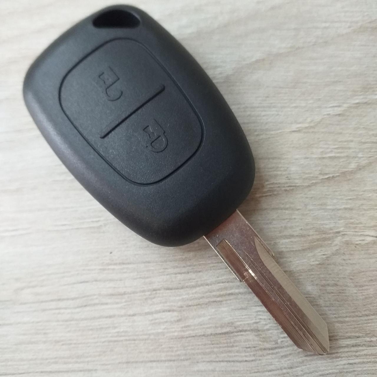 Заготовка (корпус) ключа Renault 2 кнопки Чорний (KG-10370)