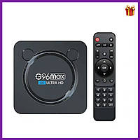 Смарт приставка для телевизора Crystal G96-MAX-W2 4K, 4/64G, Android 11, TV BOX с пультом, S905W2, з пультом