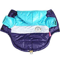 Куртка для собак «Клуб», синий, зимняя, осенняя одежда для собак мелких, средних пород