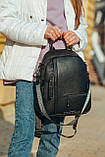 Жіночий шкіряний рюкзак/ міський/з натуральної телячої шкіри, фото 5