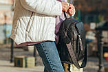 Жіночий шкіряний рюкзак/ міський/з натуральної телячої шкіри, фото 6