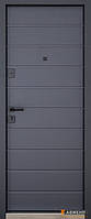 Вхідні металеві двері модель Solid (Квіт RAL 7021T)комплектація Defender, фото 2