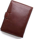 Портмоне вертикальний гаманець чоловічий шкіряний Bonshop коричневий брендовий для карток прав та грошей, фото 7