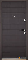 Вхідні металеві двері модель Solid (колір Ral 8019T) комплектація Defender, фото 2