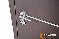 Вхідні металеві двері модель Solid (колір Ral 8019T) комплектація Defender, фото 4