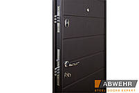 Вхідні металеві двері модель Solid (колір Ral 8019T) комплектація Defender, фото 6