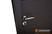 Вхідні металеві двері модель Solid (колір Ral 8019T) комплектація Defender, фото 8