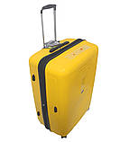 Валіза пластикова AIRTEX 241 велика 78 см жовта, фото 3