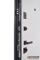 Вхідні двері модель Biatris (Квіт Ral 7016 + біла) комплектація Megapolis MG3, фото 4