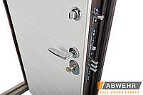 Вхідні двері модель Palermo (Квіт Ral 8019 + біла) комплектація Megapolis MG3, фото 5