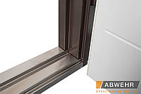 Вхідні двері модель Palermo (Квіт Ral 8019 + біла) комплектація Megapolis MG3, фото 8