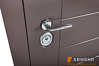 Вхідні двері модель Palermo (Квіт Ral 8019 + біла) комплектація Megapolis MG3, фото 9