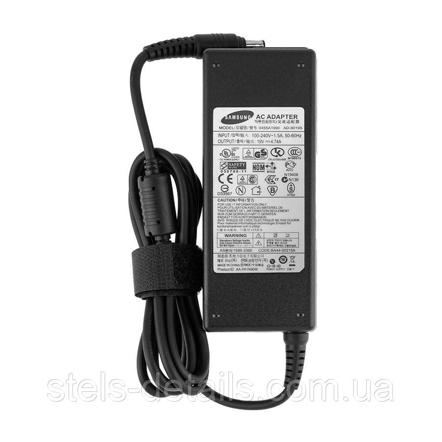 Оригінальний блок живлення для ноутбука SAMSUNG 19V, 4.74A, 90W, 5.5*3.0-PIN, black (без кабеля)