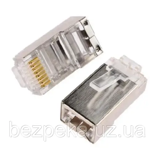Конектор RJ45 8P8C Cat5e Cat6 екранований ШТ