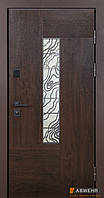 Вхідні двері з терморозривом модель Paradise Glass (колір Венге Темний + вулична плівка Vinorit) комплектація