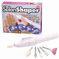 Набор для маникюра, фрезер для ногтей Salon Shaper + 5 насадок «T-s»