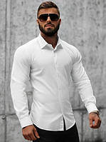 Сорочка мужская белая 100% коттон рубашка мужская белая