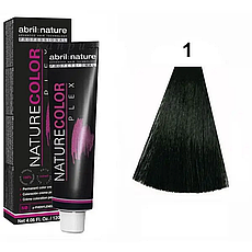 Крем-фарба для волосся Abril et Nature Color Plex стійка 1 Чорний 120 мл