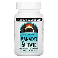 Витамины и минералы Source Naturals Vanadyl Sulfate 10 mg, 100 таблеток