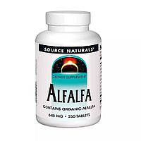 Натуральная добавка Source Naturals Alfalfa 648 mg, 250 таблеток
