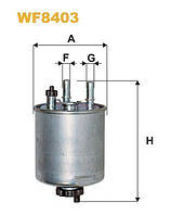 Фильтр топлива WIX FILTERS 988=WF8403
