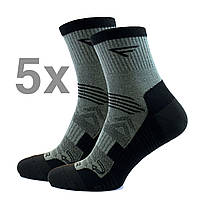 Набор Тактические треккинговые носки ЗСУ Fanatic 5 пар 39-45 демисезонные военные носки