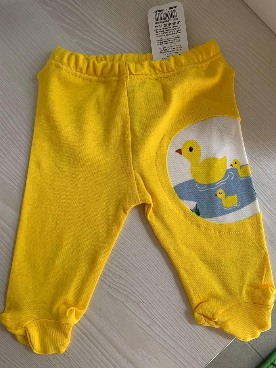 Повзунки Жовті (0-3м) (YOLA.BABY.SHOP)