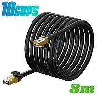 Патч корд сетевой кабель LAN RJ45 Baseus high Speed Seven types 10gigabit ethernet cable (8m, 10Gbps, САТ 7)