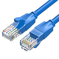 Интернет-кабель Vention 0.5м Cat.6 UTP 1000 Мбит/с 250 МГц Патч-корд Lan RJ45 RJ 45 Синий