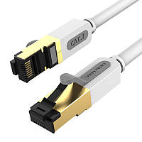 Интернет-кабель Vention 1м Cat.7 SSTP 10 Гбит/с 600 МГц Патч-корд Lan RJ45 RJ 45 Серый