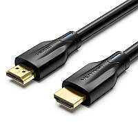 Кабель Vention 1.5м HDMI 2.1 4K@120Hz 48 Гбіт/с Dolby Vision Dynamic HDR eARC HDCP 2.3 Dolby Atmos Чорний