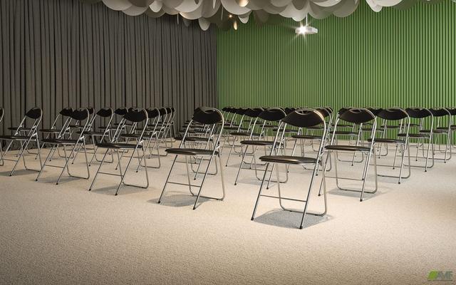 Складные стулья Джокер черные алюм для конференций