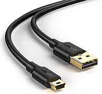 Кабель Ugreen 1м USB - Mini USB 480 Мбит/с 2A USB 2.0 A на Mini-B Черный