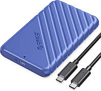 Корпус Orico для SSD HDD жестких дисков 2,5 дюйма 6 Гбит/с USB-C до SATA III с кабелем Type-C Type-C Наружный